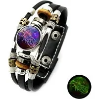Stelby Armband mit Gravur Armband Sternzeichen Krebs mit 3D Gravur im Glas
