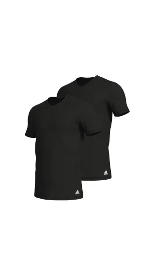 Adidas Sportswear Underwear - V-Neck T-Shirt (2PK) black - Gr. - L
