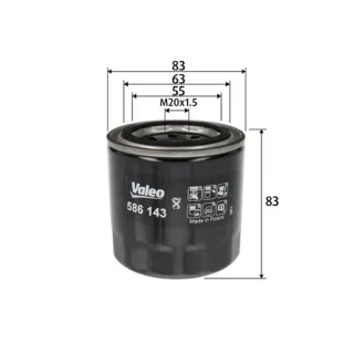 Valeo ?lfilter Hyundai Kia 586143