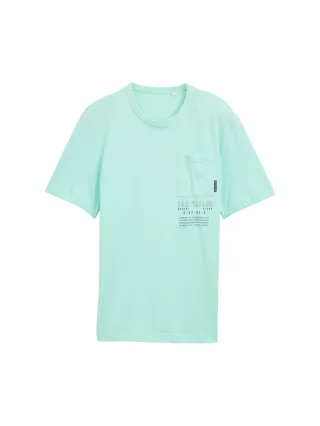 Tom Tailor - T-Shirt mit Brusttasche bright mint green - Gr. - XL
