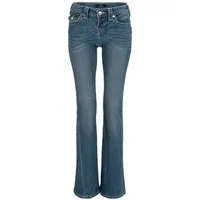 True Religion Bootcut-Jeans BECCA MR BOOTCUT FLAP Baumwollmischung, bootcut fit