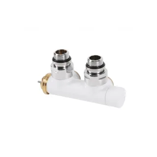 Terma Thermostat-Verbundeckventil 50mm CYLINDER GZ 1/2"-GZ 24-19 rechts, TGZTBI012, Weiß TGZTBI012