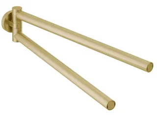 Herzbach Design iX Handtuchhalter 2teilig Edelstahl Brass, 21.818500.1.41 21.818500.1.41