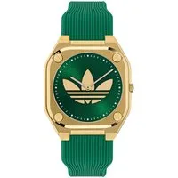 adidas Originals Quarzuhr CITY TECH THIN AOFH250112I, Armbanduhr,Herrenuhr,Damenuhr,Silikonarmband,wasserabweisend bis 5 bar