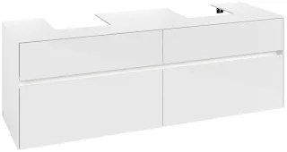 Villeroy & Boch Waschtischunterschrank Collaro C107B0 1600x548x500mm mit Beleuchtung Glossy White C107B0DH