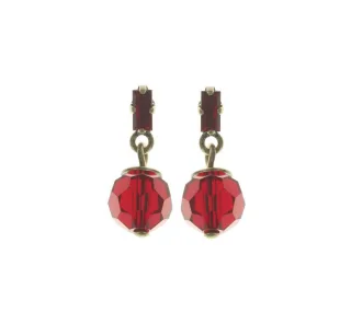 konplott - Ohrstecker - Daisy Spider rot