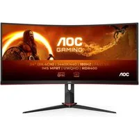 AOC CU34G2XP/BK Curved-Gaming-LED-Monitor (86,4 cm/34 ", 3440 x 1440 px, UWQHD, 1 ms Reaktionszeit, 180 Hz, Höhe, Drehung, Neigung)