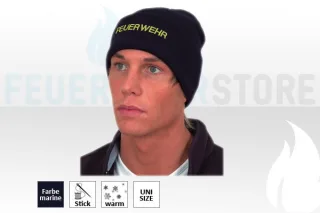 Feuerwehr Strickmütze 5er Sparset silbergrau