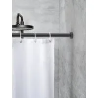 SCHÖNER WOHNEN-Kollektion Duschvorhangstange »Obleon«, Ø 28 mm, ausziehbar, ohne Bohren, geklemmt, Aluminium, Kunststoff, Teleskop-Duschschiene, ausziehbar