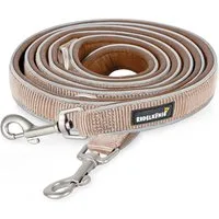 Rudelkönig Hundeleine Reflektierende Hundeleine Paola, Verstellbare 2,30m Führleine, Nylon, Neopren (1-tlg), Für mittlere und große Hunde
