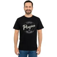 United Labels® T-Shirt Super Papa T-Shirt Vater Vatertag Kurzarm Shirt Oberteil Top