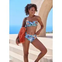 Sunseeker Bügel-Bandeau-Bikini-Top Elife, Tropischer Print