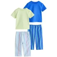 Next Pyjama 2er-Pack Kurzarm-Schlafanzüge mit langer Hose (4 tlg)