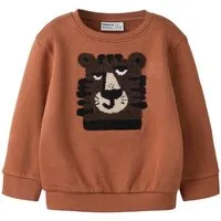 Name It Sweatshirt NMMLOCON LS NREG SWE BRU Baumwollmischung, regular fit