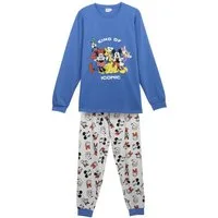 Cerda Pyjama Mickey Mouse Herren Langarm– Single Jersey Baumwolle Schlafanzug