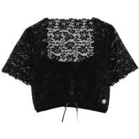 Spieth & Wensky Dirndlbluse Dirndlbluse - BAHAMAS - offweiß, schwarz