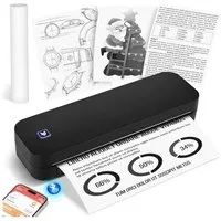 AIMAX Thermodrucker Mobiler A4 Drucker Wireless Bluetooth Handy Printer mobiler Drucker, (Nur Thermopapie Tragbarer Drucker Kompatibel mit Phone, Laptop)