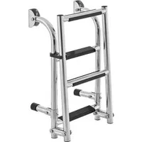 COSTWAY Poolleiter, 4-stufig, mit Heckbefestigung, bis 227kg, klappbar