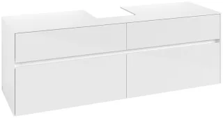 Villeroy & Boch Waschtischunterschrank Collaro C10400 1600x548x500mm Glossy White C10400DH