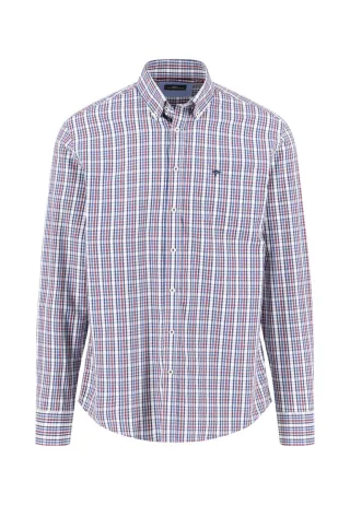 Fynch Hatton - Karohemd blau/rot - Gr. - XL