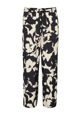 comma - Hose blau|creme - Gr. - 36