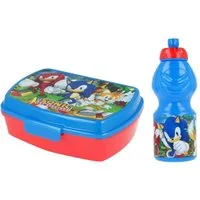 Sonic SEGA Lunchbox Sonic the Hedgehog - 2 teiliges Lunch Set - Brotdose und Trinkflasche, Kunststoff, (2-tlg., Spar-Set)