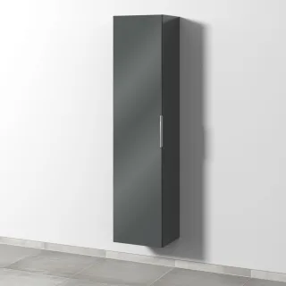 Sanipa 3way Hochschrank mit 1 Tür, Anthrazit-Glanz UF11079