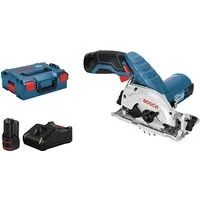 Bosch Professional Akku-Handkreissäge GKS 12V-26, Set, 12 V, 26 mm, inkl. 2 Akkus & Ladegerät