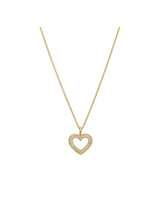 Lyomi Anhänger mit Kette 585/- Gelbgold 22 synth. Diam. 0,18ct.