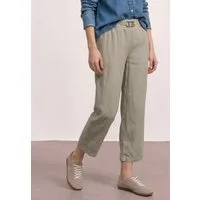 STREET ONE Stoffhose Style Emee Leinenhose mit Schnallendetail