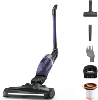 Rowenta Akku-Hand-und Stielstaubsauger "Xtrem Compact, leicht, sehr kompakt, Flex-Gelenk, lange Akku-Laufzeit" leistungsstark, Bodenladestation, Multifunktionsreinigung, RH1238