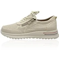 Nowaland Damen Halbschuhe mit Reißverschluss und Perforierung Sneaker Seitlicher Reißverschluss · Atmungsaktive Perforierung