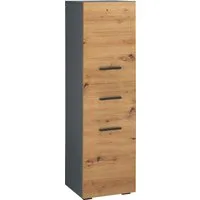 INOSIGN Midischrank Skara verstellbarer Einlegeböden hinter jeder Tür, Breite 38 cm, Höhe 130 cm