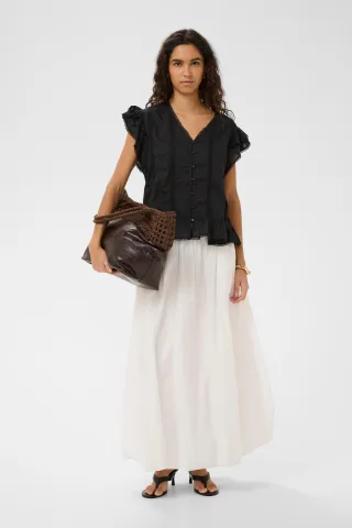 Kurzarm-Bluse SLRuna Kurzarm-Bluse Gerade Passform