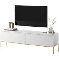 Selsey TV-Schrank BEMMI 2-türig mit Metallgestell, grifflos