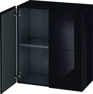Duravit L-Cube Halbhochschrank Schwarz Hochglanz 700x363x800 mm - LC117704040 LC117704040