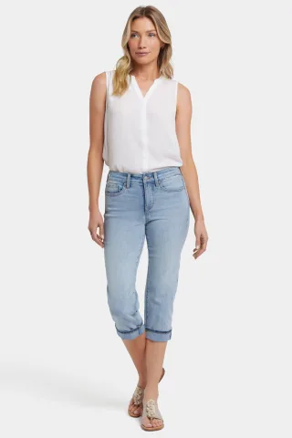 Marilyn Straight Crop Jeans aus Cool Embrace® Denim