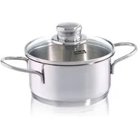 Fissler Kochtopf Häppchen, Edelstahl 18/10 (2-tlg), Induktions-geeignet, inklusive Glasdeckel
