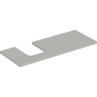Geberit ONE Waschtisch-Platte, Ausschnitt links, für Aufsatzwaschtisch Schalenform 505295007