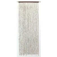 Home-trends24.de Türvorhang Bambus Fliegen Insekten Vorhang Balkonvorhang Stangendurchzug, Stangendurchzug, halbtransparent