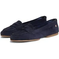 Tommy Hilfiger TH FLEX SUEDE LOAFER BALLERINA Loafer Schlupfschuh, Slipper, Pennyloafer im Mokassin-Stil