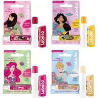Labello Lippenpflege-Set Lippenpflege Disney 4-er Set Kirsch Mango Wassermelone Vanille, 4-tlg.