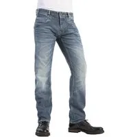 HERO by John Medoox Stretch-Jeans Baxter Heritage Herren Denim Jeans Hose - Relaxed Fit - Bluegrey
