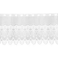 Arsvita Vorhang (1 St), Stangendurchzug, halbtransparent, Bistrogardine in Spitzenoptik, 160cm x 45cm mit Stangendurchzug