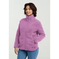 Jack Wolfskin Fleecejacke HIGH CURL JKT W mit durchgehendem Reißverschluss, aus Sherpa Fleece, atmungsaktiv