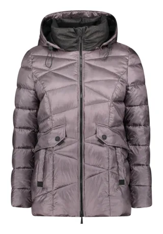 Gil Bret - Steppjacke mit Kapuze violet - Gr. - 38