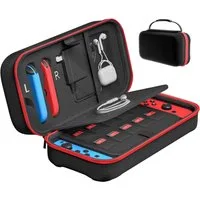 Refined Living Nintendo-Schutzhülle Carrying Case Compatible with Nintendo Switch/OLED,Game Case, Schutzhülle mit Aufbewahrung für 20 Spiele, Konsole & Zubehör