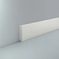 Südbrock Sockelleiste Sockelleiste Kunststoff 12 x 60 Hartschaum RAL 9016 PVC Feuchtraum, L: 250 cm, H: 6 cm, 1-St.