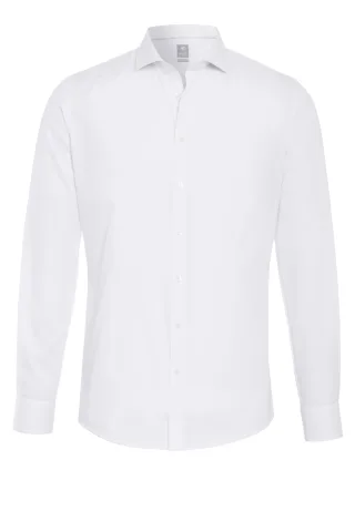 pure - PURE- City Hemd extra slim Langarm weiss - Gr. - M