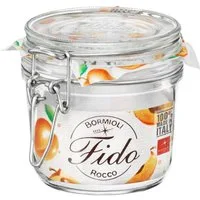 Bormioli Rocco Vorratsglas Vorratsglas "Fido" 0,35l, Glas, (Set, 6-tlg., 6 Stück, 0,35l Fassungsvermögen), gefriergeeignet, luftdicht verschließbar